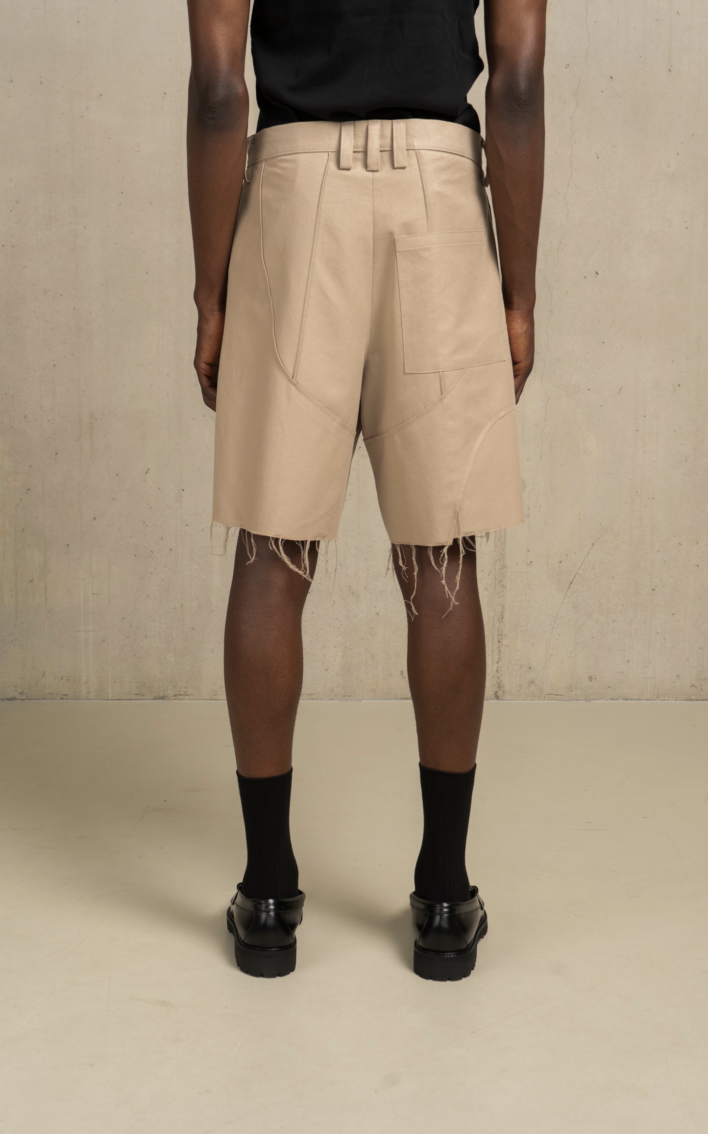 Overlapping pantalon short