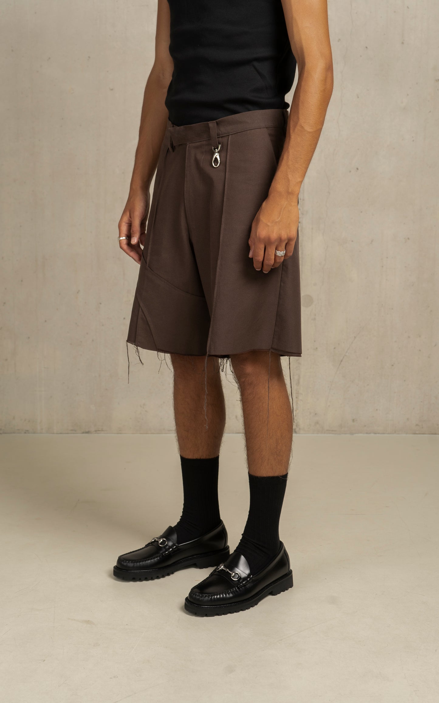 Overlapping pantalon short