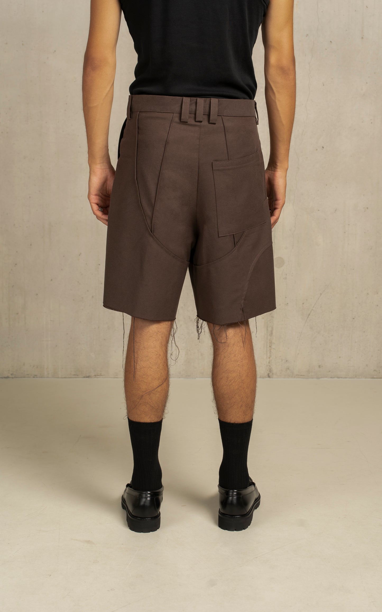 Overlapping pantalon short
