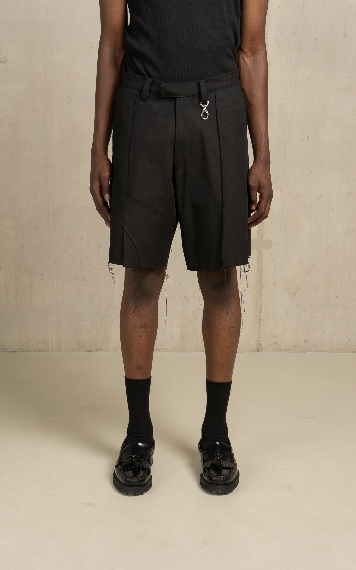 Overlapping pantalon short